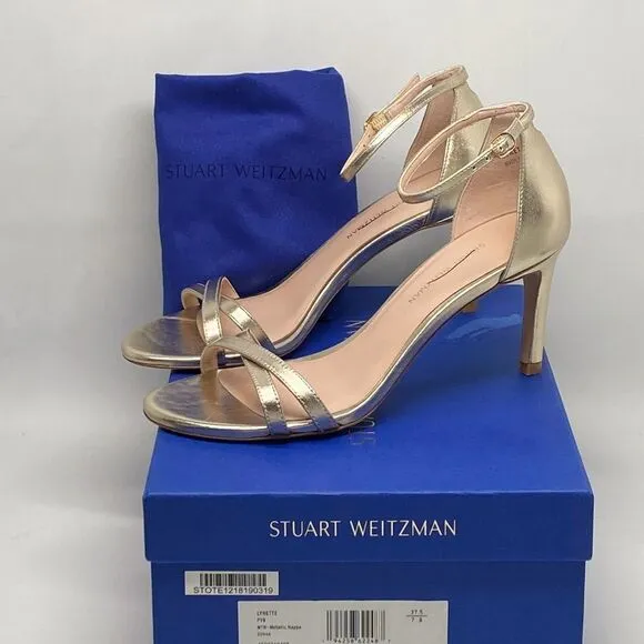 Stuart Weitzman Metallic Leather Sandals size 7