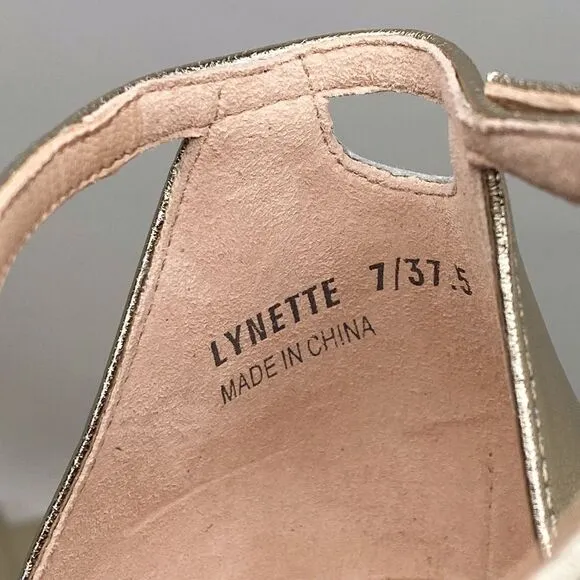Stuart Weitzman Metallic Leather Sandals size 7