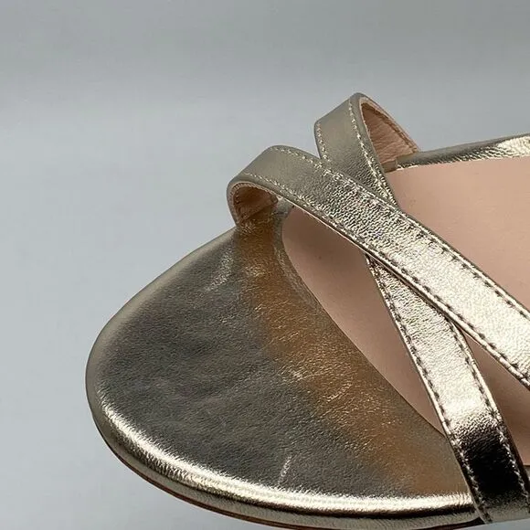 Stuart Weitzman Metallic Leather Sandals size 7