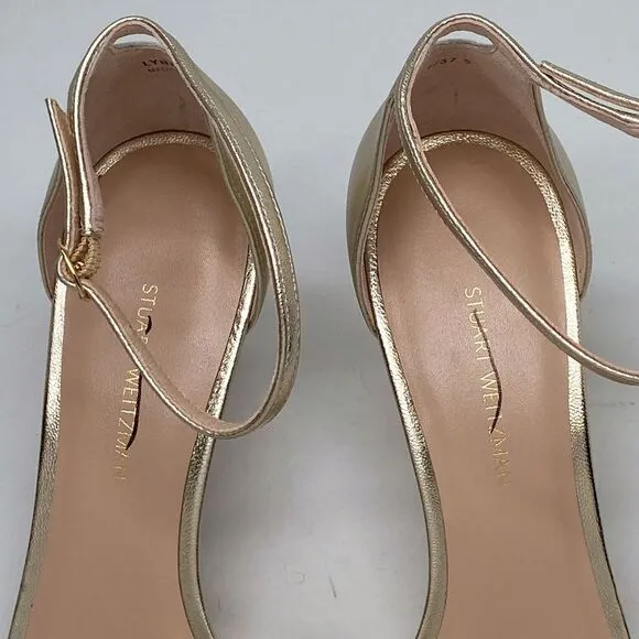 Stuart Weitzman Metallic Leather Sandals size 7