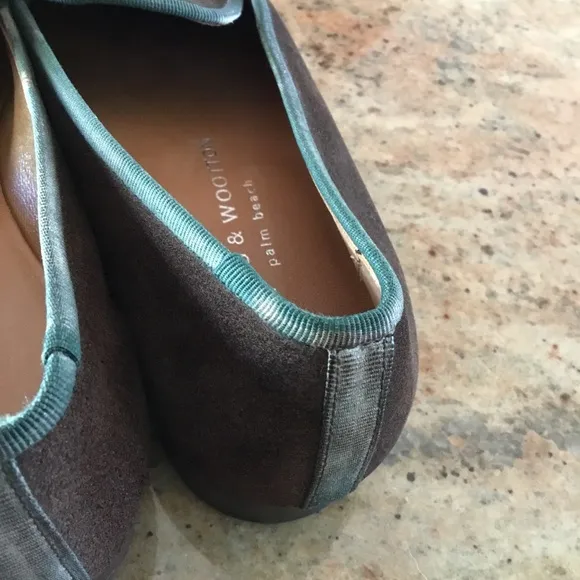 Stubbs &amp; Wootton Fox Motif Brown Suede Loafers