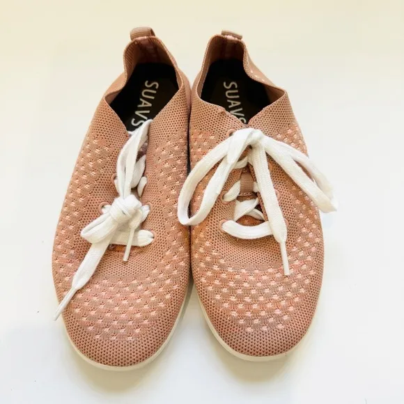 SUAVS zilker salmon pink athletic sneakers NEW