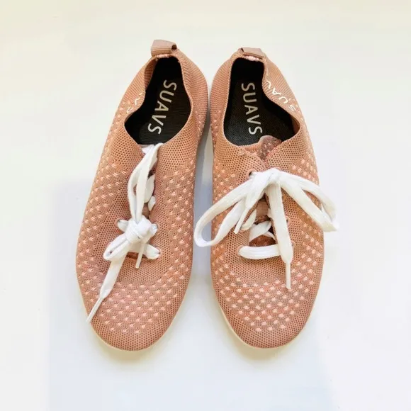 SUAVS zilker salmon pink athletic sneakers NEW