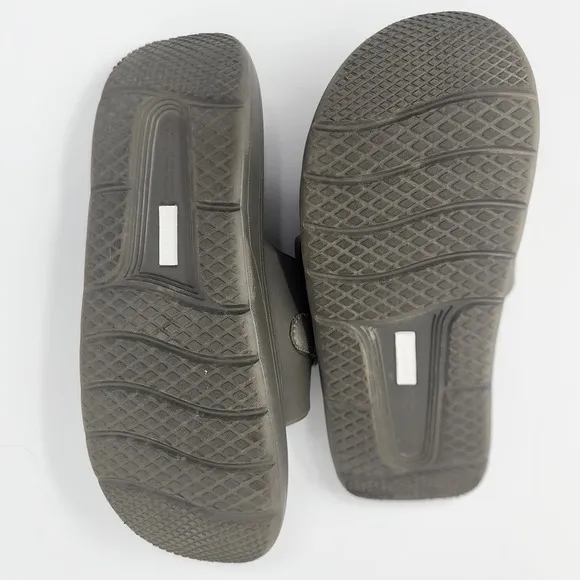Suicoke Slides Men 8 Ultra Rubber Toe-Strap REMOVED UTA Urich Sandals Olive