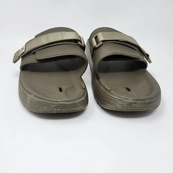 Suicoke Slides Men 8 Ultra Rubber Toe-Strap REMOVED UTA Urich Sandals Olive