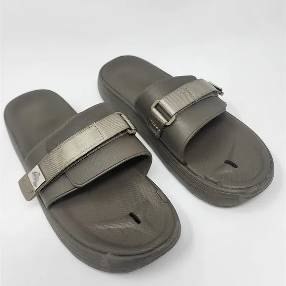 Suicoke Slides Men 8 Ultra Rubber Toe-Strap REMOVED UTA Urich Sandals Olive