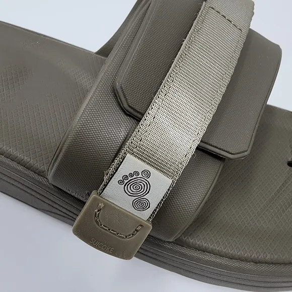 Suicoke Slides Men 8 Ultra Rubber Toe-Strap REMOVED UTA Urich Sandals Olive