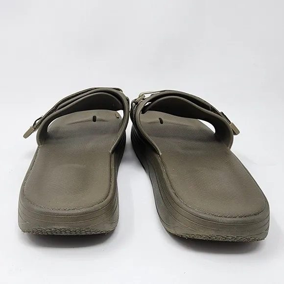 Suicoke Slides Men 8 Ultra Rubber Toe-Strap REMOVED UTA Urich Sandals Olive