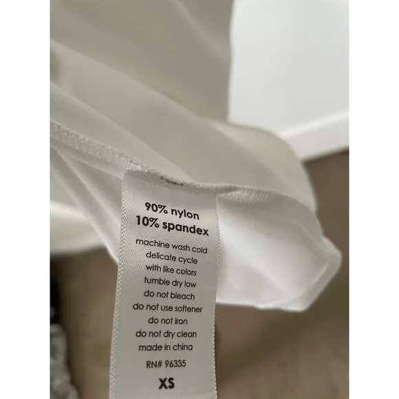 Susana Monaco Tie Shoulder A Line Dress White Sugar Size XS New