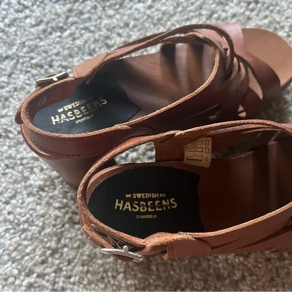 Swedish Hasbeens Vivi Caged Clog Sandals 36