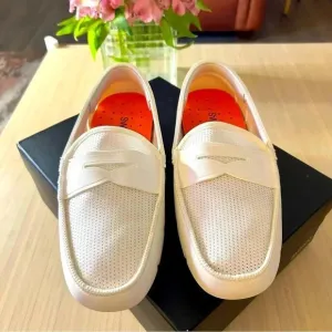 Swims Braided Lace Loafers - White - Men’s Size 8