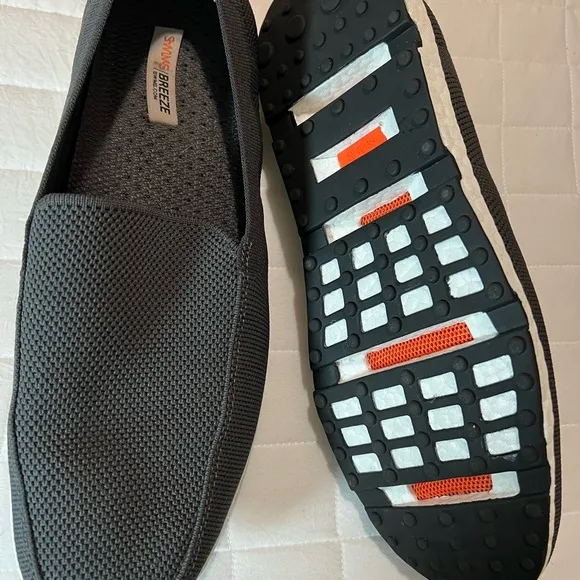 Swims Gray Loafers Slip-Ons Comfortable