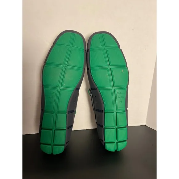SWIMS Menswear Loafer Breathable Water Shoe Boat Shoe Slip On Navy Green