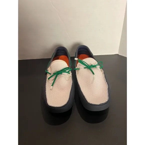 SWIMS Menswear Loafer Breathable Water Shoe Boat Shoe Slip On Navy Green
