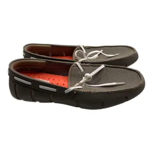SWIMS Water Shoes Loafers Mens Size 10 brown Rubber Boat Lounge Relax beach