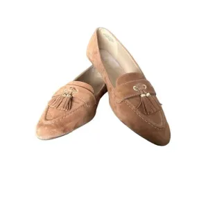 TALBOTS Francesca Amber Suede Driving Flats Loafers women’s Size 7 1/2