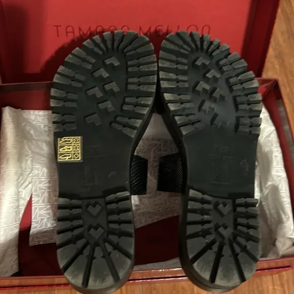 Tamara Mellon Black Slide Sandals