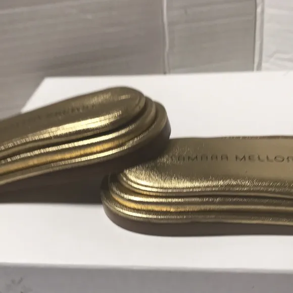 Tamara Mellon gold slides. NWOT