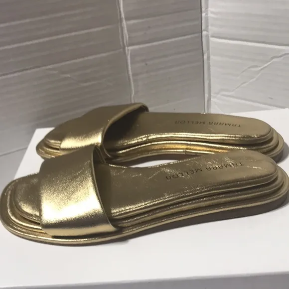 Tamara Mellon gold slides. NWOT