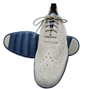 Tan Knit Oxfords Cole Haan StitchLite Size 10.5 Original Grand Wingtip Sneakers