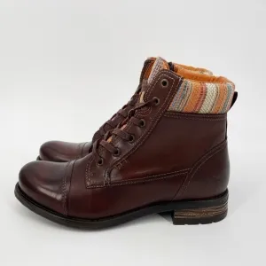 Taos Captain Cap Toe Portuguese Leather Boot Lace Up Tie Up