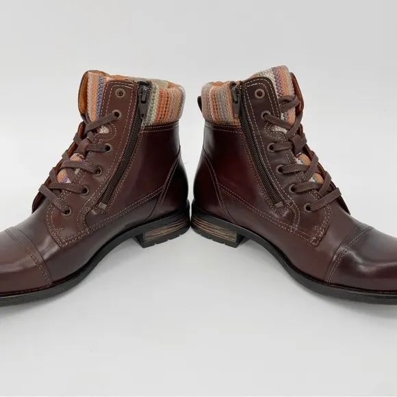 Taos Captain Cap Toe Portuguese Leather Boot Lace Up Tie Up