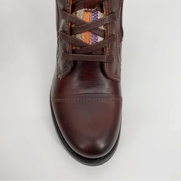 Taos Captain Cap Toe Portuguese Leather Boot Lace Up Tie Up