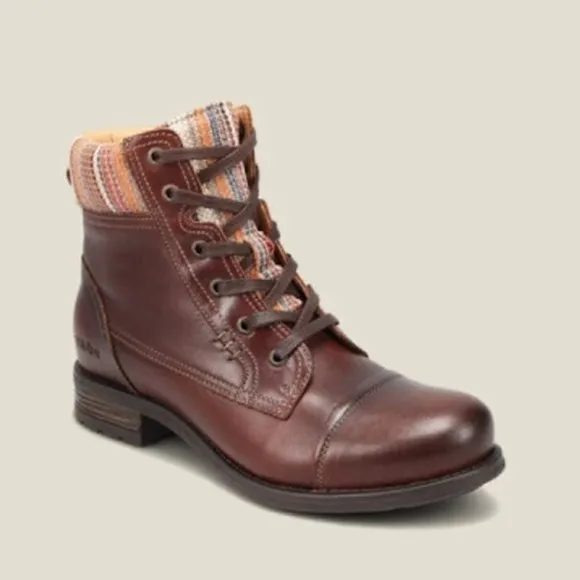 Taos Captain Cap Toe Portuguese Leather Boot Lace Up Tie Up