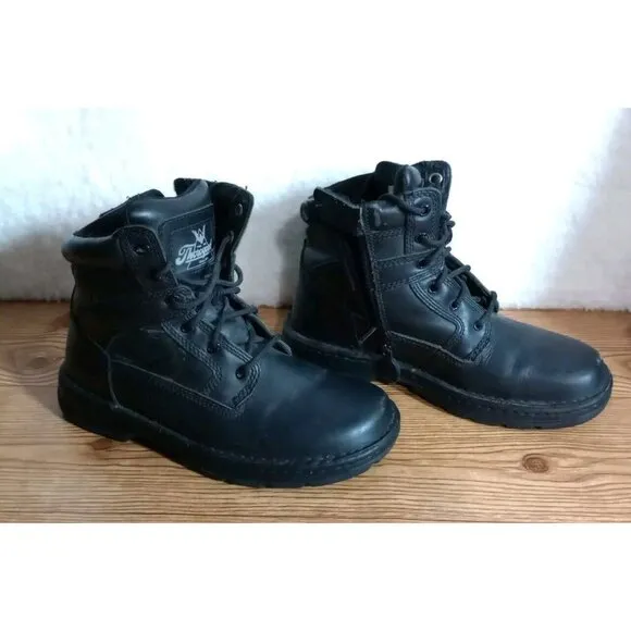 Thorogood 834-6711 Men's Leather Non Safety Tactical Side Zip Boots Size 8.5 M