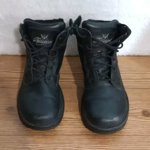 Thorogood 834-6711 Men's Leather Non Safety Tactical Side Zip Boots Size 8.5 M