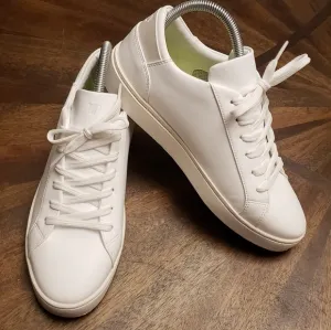 Thousand Fell Women’s White Lace-Up Sneakers Size 9.5 Sustainable Bio-Leather