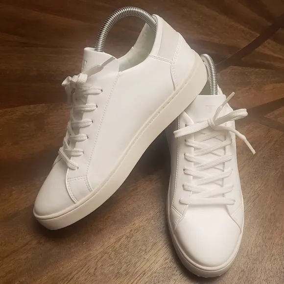 Thousand Fell Women’s White Lace-Up Sneakers Size 9.5 Sustainable Bio-Leather