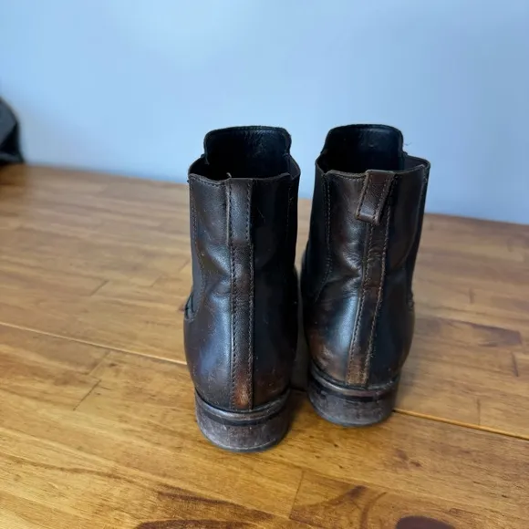 Thursday Boot Co Duchess Dark Brown Leather Chelsea Pull On Boots Size 9