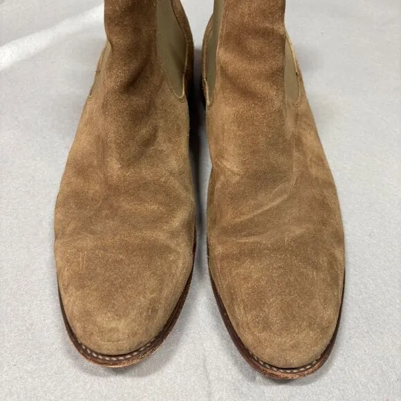 Thursday Men Boots Everyday Cavalier Sandstone Chelsea Pull On Suede Size 13