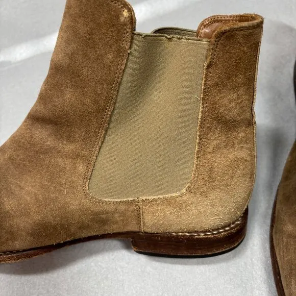 Thursday Men Boots Everyday Cavalier Sandstone Chelsea Pull On Suede Size 13