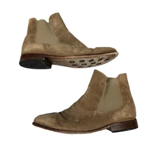Thursday Men Boots Everyday Cavalier Sandstone Chelsea Pull On Suede Size 13