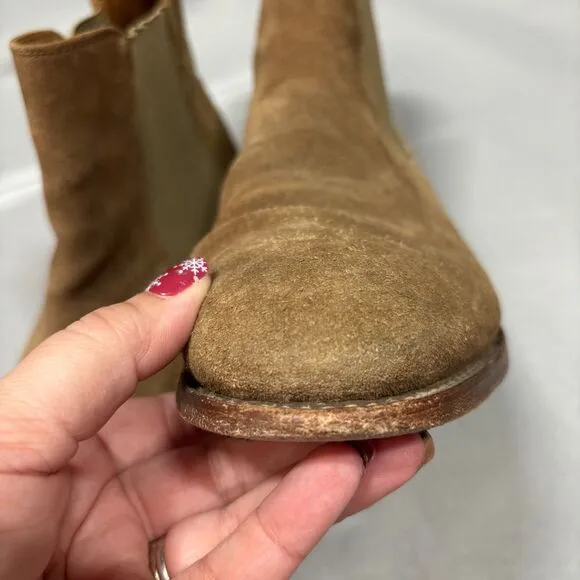 Thursday Men Boots Everyday Cavalier Sandstone Chelsea Pull On Suede Size 13