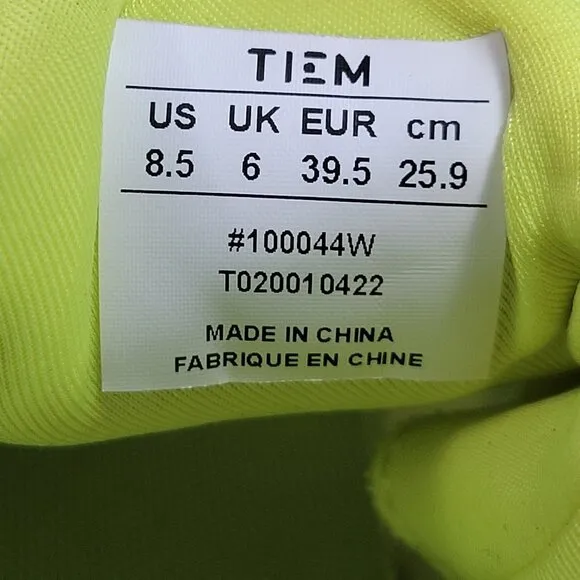 TIEM Latus Cross Training Shoes Citron Glow Sneakers AthleticWomen's Size 8.5
