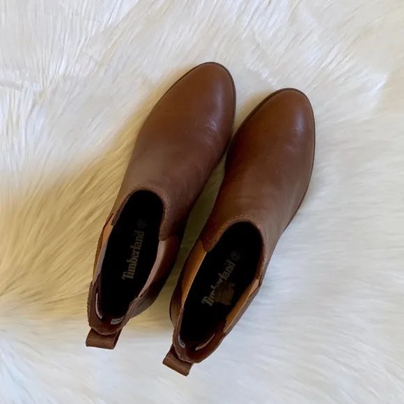 Timberland Brown Leather Brynlee Park Chelsea Ankle Boots