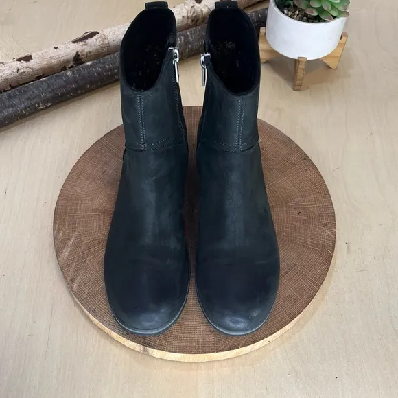 *Timberland Earth Keeper | Black Nubuck Ankle Side Zip Boots 1460 Size 7