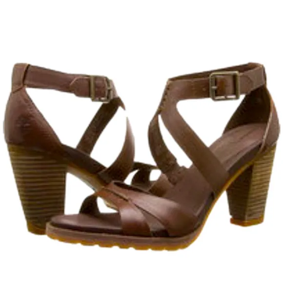 Timberland Earthkeepers Stratham Heights leather chunky heel size 6.5 sandals