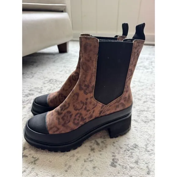 TIMBERLAND KORI PARK 2 Leopard Heeled Chelsea Boots