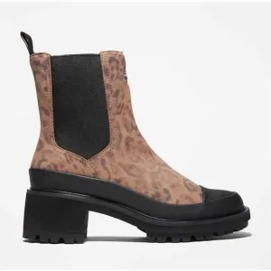TIMBERLAND KORI PARK 2 Leopard Heeled Chelsea Boots