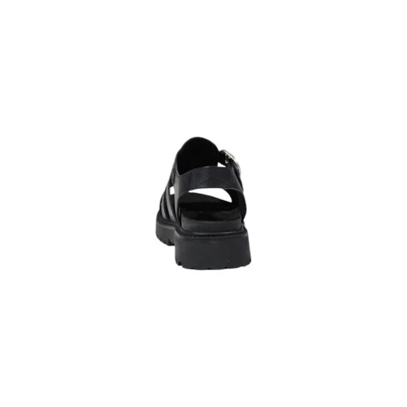 Timberland Leather Sandals with Buckle and Bow Women Black