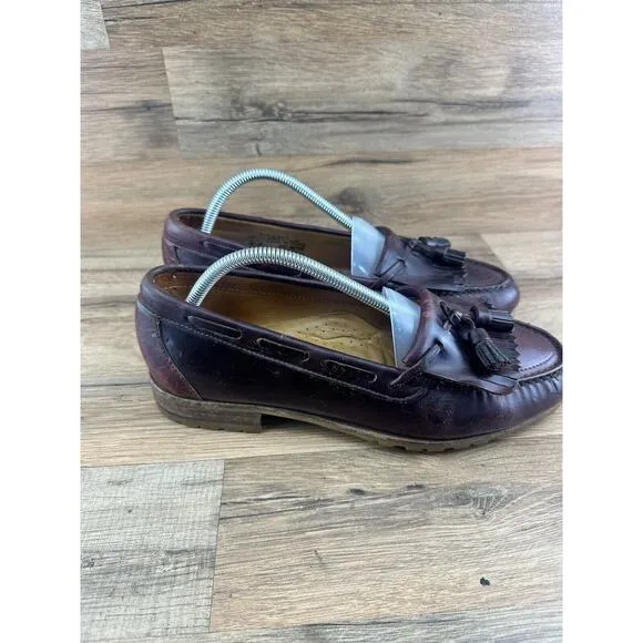 Timberland Loafers Mens 9M Dark Brown Leather Casual Dress Shoes
