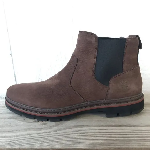 Timberland Port Union Mens Tan Nubuck Leather Chelsea Boots 13 A44KH