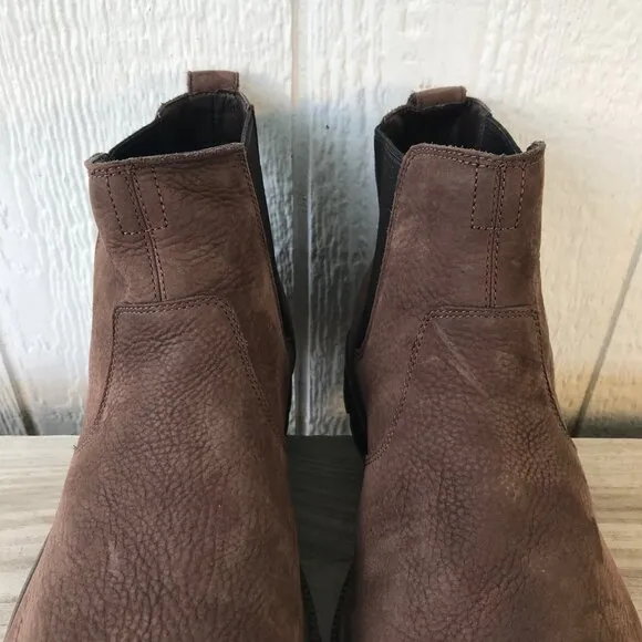 Timberland Port Union Mens Tan Nubuck Leather Chelsea Boots 13 A44KH