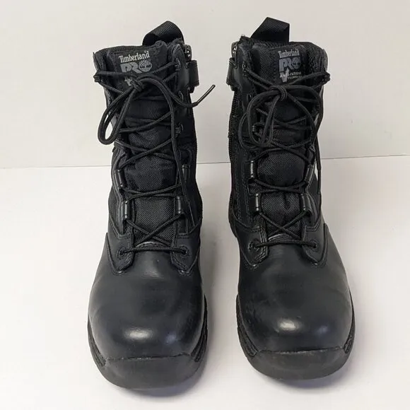 Timberland PRO Valor Safety Toe Combat Boots, Black, Men's 6.5 Wide