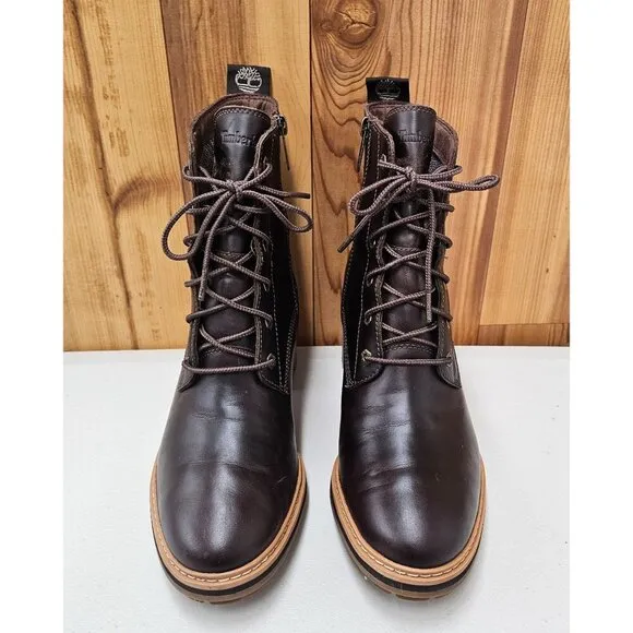 Timberland Sienna High Brown Side Zip Women's Boots Size 9