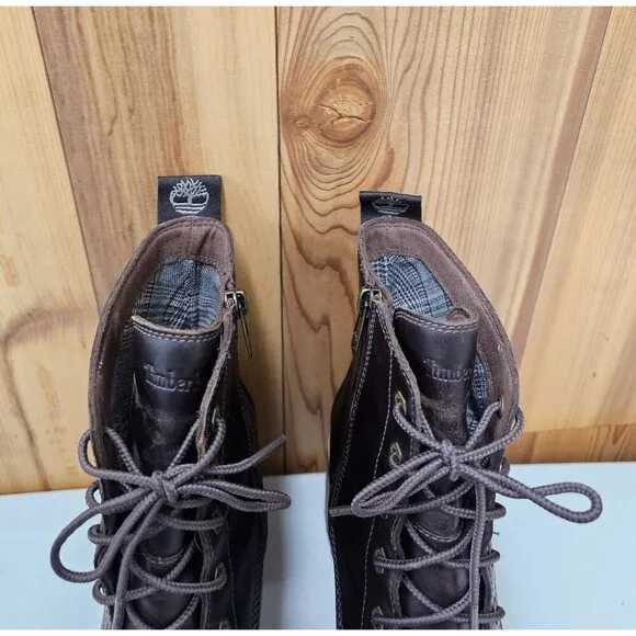 Timberland Sienna High Brown Side Zip Women's Boots Size 9